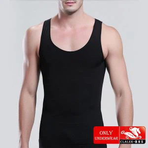 Undershirts sem costura dos homens negros