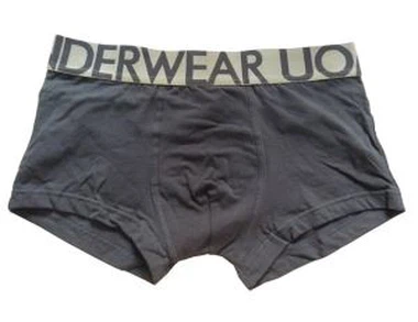 Underwear de logotipo personalizado de algodão masculino